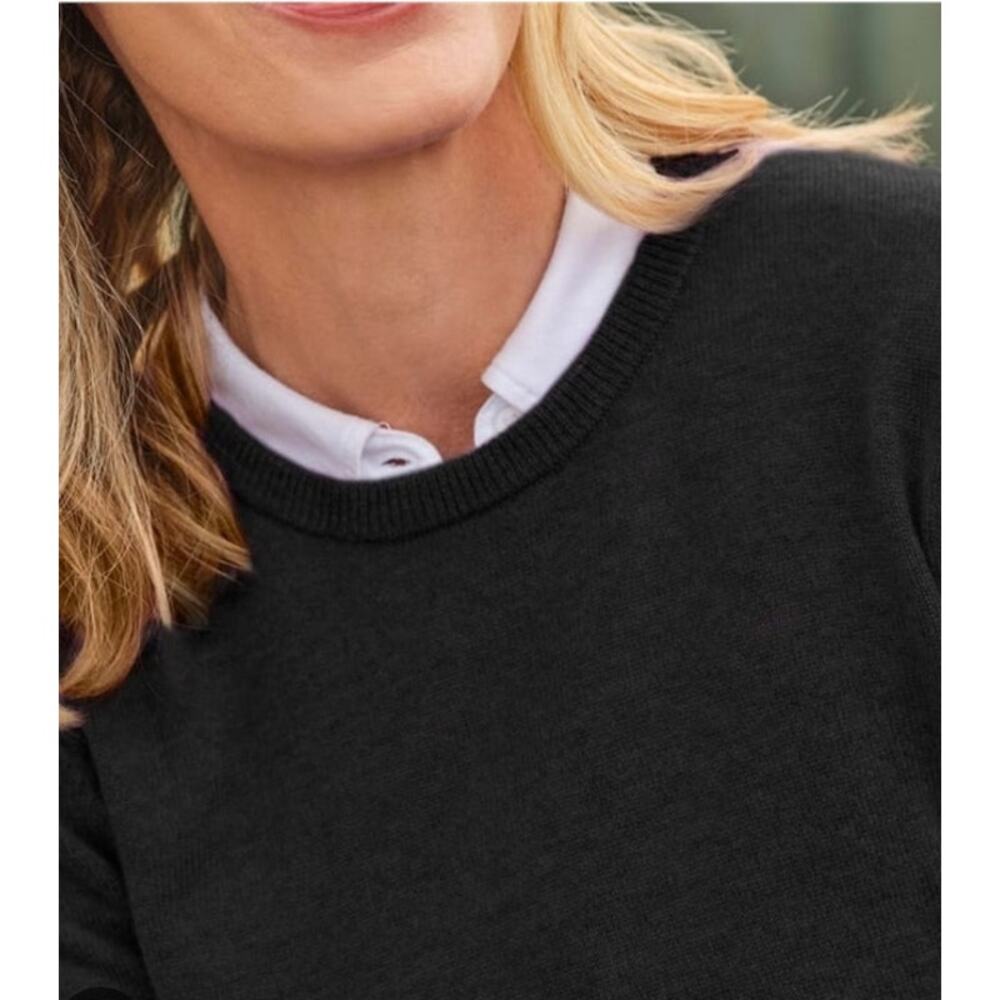 VTG 90s Express Black Lambswool Sweater XS Soft Goth Grunge